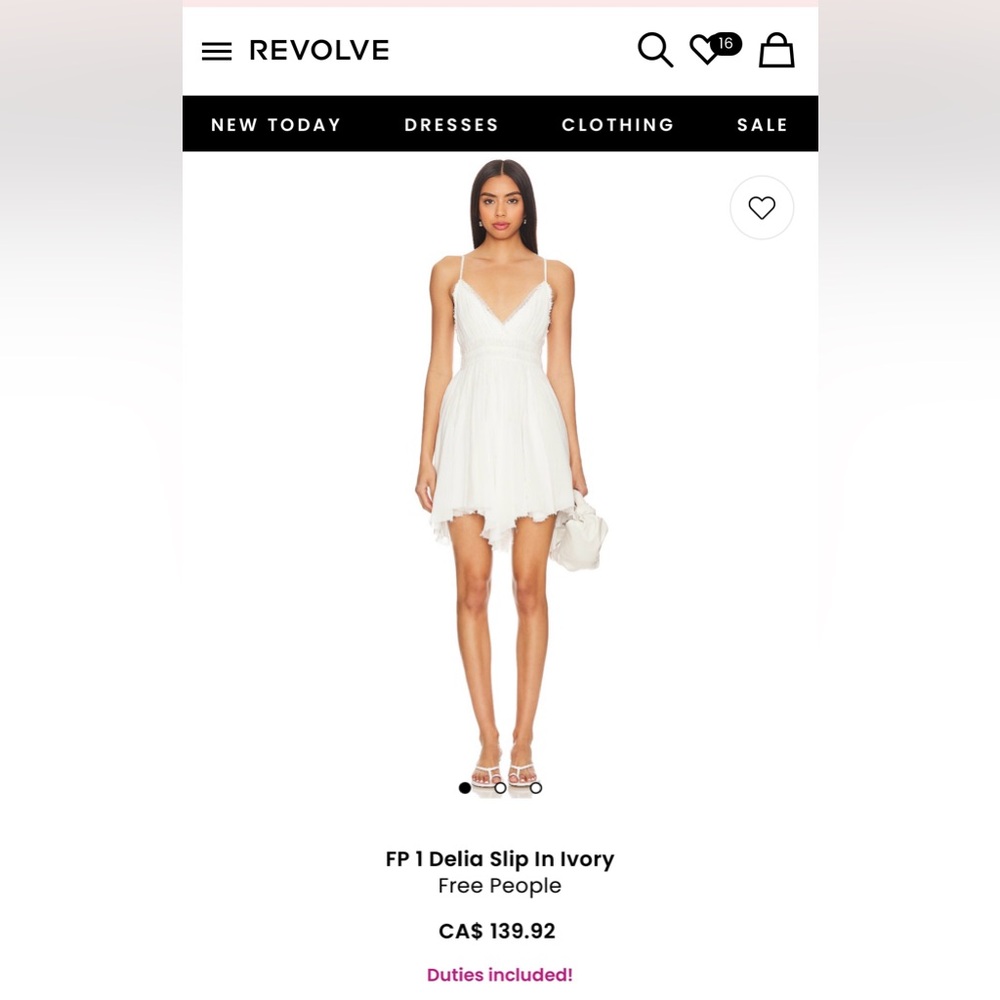 White summer dress from Free People